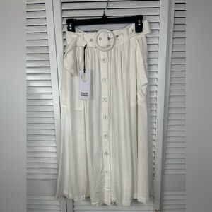 Charlie Holiday/Anthropologie Feline Midi Skirt Size Small/4